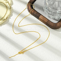 1mm Rack Plating Brass Cable Chain Adjustable Slider Necklaces for Women Men&nbsp;MAK-L044-04G
