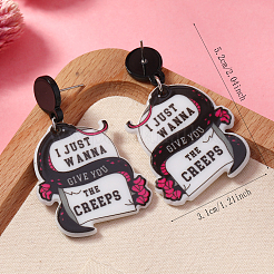 Creative Cartoon Acrylic Stud Earrings&nbsp;GY5082-2