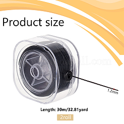 Round Polyester Elastic Cord&nbsp;EC-WH0026-018B-02