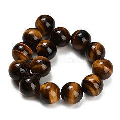 Natural Tiger Eye Beads Strands&nbsp;G-C293-A01-14mm