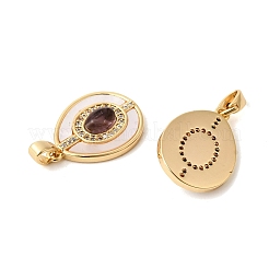 Natural Amethyst with Shell Pendants&nbsp;KK-Z149-13G-02