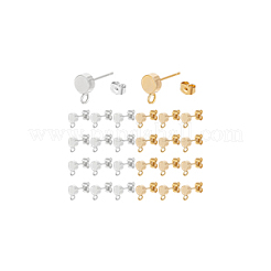 24Pcs 2 Colors Brass Stud Earring&nbsp;KK-BC0013-93