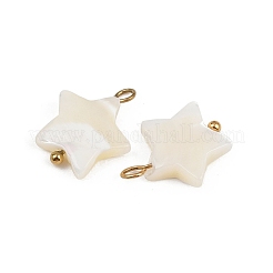 Natural Shell Star Pendants&nbsp;X1-STAS-D378-35G