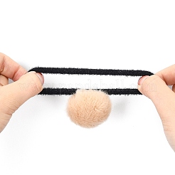 Imitation Wool Girls Hair Accessories&nbsp;OHAR-S190-17F