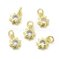 Brass Micro Pave Cubic Zirconia Charms&nbsp;KK-E068-VB238