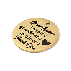 201 Stainless Steel Pendants&nbsp;STAS-R002-01G-02