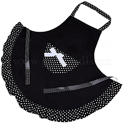 Polyester Polka Dot Bowknot Kitchen Apron&nbsp;AJEW-BM0001-49