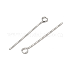 304 Stainless Steel Eye Pins&nbsp;STAS-K293-12P