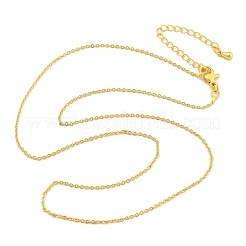 Brass Rolo Chains Necklaces for Women&nbsp;NJEW-D302-45G