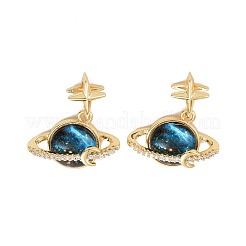 Brass Micro Pave Cubic Zirconia Pendant&nbsp;X-KK-E068-VC457