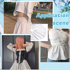 Cotton Wrinkle Ribbons&nbsp;OCOR-WH0070-297-1