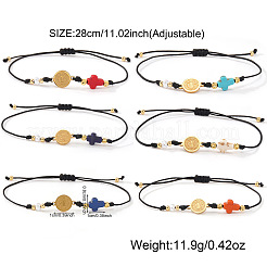 6Pcs Handmade Brass Link Bracelets&nbsp;OE1042-1