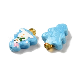 Christmas Theme Handmade Lampwork Beads&nbsp;LAMP-G162-06D
