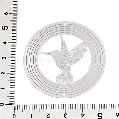 201 Stainless Steel Laser Cut Connector Charms&nbsp;STAS-TAC0019-06P-02