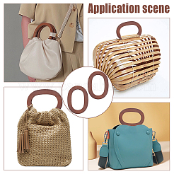 Wooden Bag Handles&nbsp;WOOD-WH0124-21