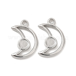 Tarnish Resistant 304 Stainless Steel Pendants Cabochon Settings&nbsp;STAS-B032-20P