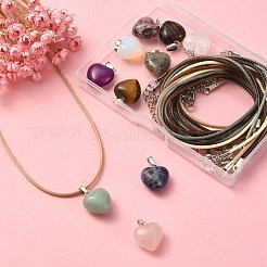 DIY Heart Necklace Making Kit&nbsp;DIY-YW0007-23