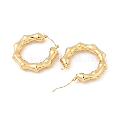 304 Stainless Steel Polygon Hoop Earrings&nbsp;EJEW-Q011-13G-1