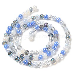 Electroplate Glass Beads Strands&nbsp;EGLA-C007-01A