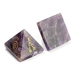 Natural Amethyst Pyramid Healing Figurines&nbsp;G-A091-01H