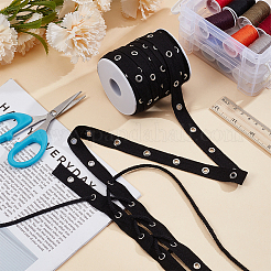20 Yardcs Cotton Ribbon with Stainless Steel Eyelets&nbsp;OCOR-BC0009-65B-01