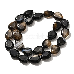 Natural Black Agate(Dyed & Heated) Beads Strands&nbsp;G-P561-B13-01