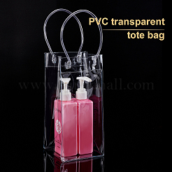 Valentine's Day Transparent PVC Plastic Bag with Handle&nbsp;ABAG-BC0001-20