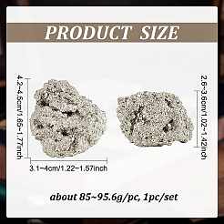 Nuggets Natural Pyrite Display Decorations&nbsp;DJEW-WH0042-02