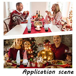 8Pcs 4 Colors Christmas Theme Non-Woven Cloth Wine Bottle Cover&nbsp;AJEW-PH0003-23