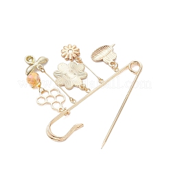Bees & Flower Iron Kilt Pins&nbsp;JEWB-TA00024