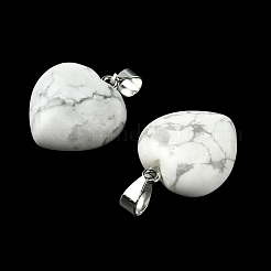 Natural Howlite Pendants&nbsp;G-F820-10A-35