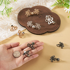 6Pcs 6 Styles Chinese Knot Alloy Adjustable Jean Button Pins&nbsp;FIND-TA0010-51
