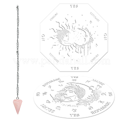 DIY Pendulum Board Dowsing Divination Making Kit&nbsp;DIY-CP0007-28A