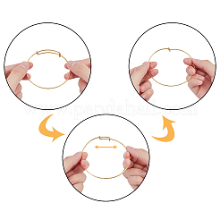 Adjustable Iron Bangle Making&nbsp;BJEW-CA0001-01