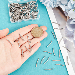 100Pcs 304 Stainless Steel Tube Beads&nbsp;STAS-UN0060-12