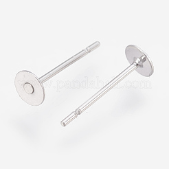 Tarnish Resistant 304 Stainless Steel Stud Earring Findings&nbsp;STAS-P208-02P-01