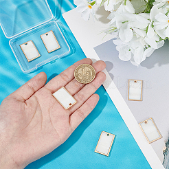 6Pcs Natural Freshwater Shell Pendants&nbsp;BSHE-BC0001-20B