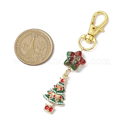 Christmas Theme Alloy Enamel with Rhinestone Pendant Decoration&nbsp;KEYC-JKC00977-03