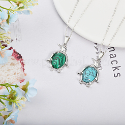 10Pcs 10 Styles Natural & Synthetic Mixed Gemstone Pendants&nbsp;G-GL0001-06
