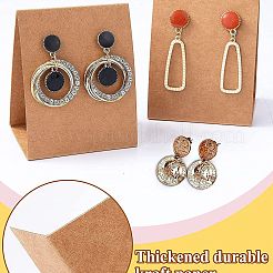 3D Triangle Paper Fold Over Blank Sticky Earring Display Cards&nbsp;PW-WG7F63C-01