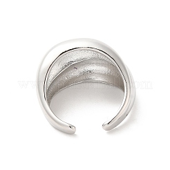 Brass Open Cuff Rings&nbsp;RJEW-P098-10P