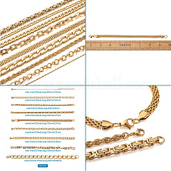 304 Stainless Steel Chain Bracelets&nbsp;STAS-TA0004-58