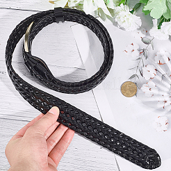 1Pc Braided Cowhide Men's Chain Belts&nbsp;AJEW-CL0002-14B