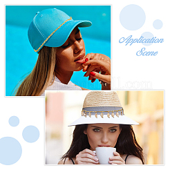 14Pcs Iron Chains & Glass Pearl & Synthetic Turquoise Beads & Brass Enamel Link Baseball Cap Chain&nbsp;HJEW-DC00065