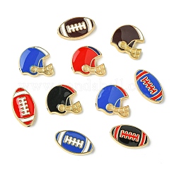 40Pcs 10 Styles Zinc Alloy Enamel Beads&nbsp;FIND-CJ0003-77