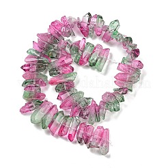 Natural Dyed Quartz Beads Strands&nbsp;G-G791-14G