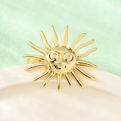 Brass Cuff Rings for Women&nbsp;RJEW-U047-07G
