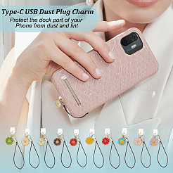 20Pcs 10 Style Alloy Enamel Mobile Straps&nbsp;HJEW-OC00116