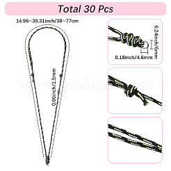 30Pcs Adjustable Polyester & Spandex Cord Necklace Making&nbsp;NJEW-SC0001-90