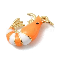 Brass Enamel Pendants&nbsp;KK-H092-07G-02